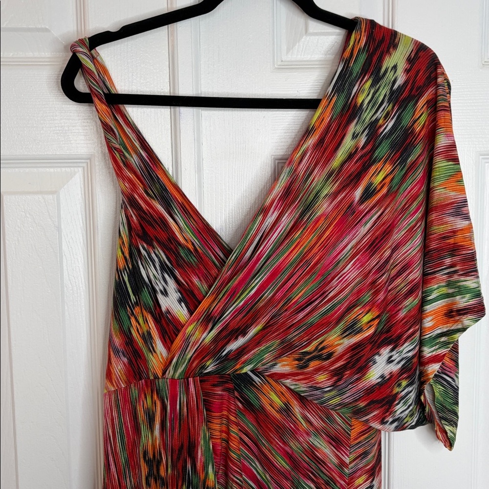 BOSTON PROPER GRECIAN INSPIRED KIMONO SLEEVE ONE SHOULDER STYLE DRESS SZ 10 - Picture 5 of 11